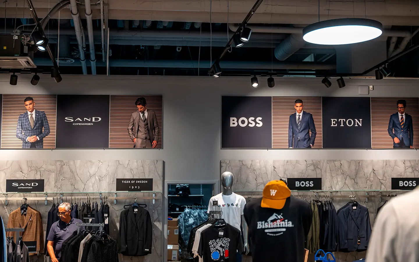 Instore-materialer og skilte hos Kaufmann og qUINT